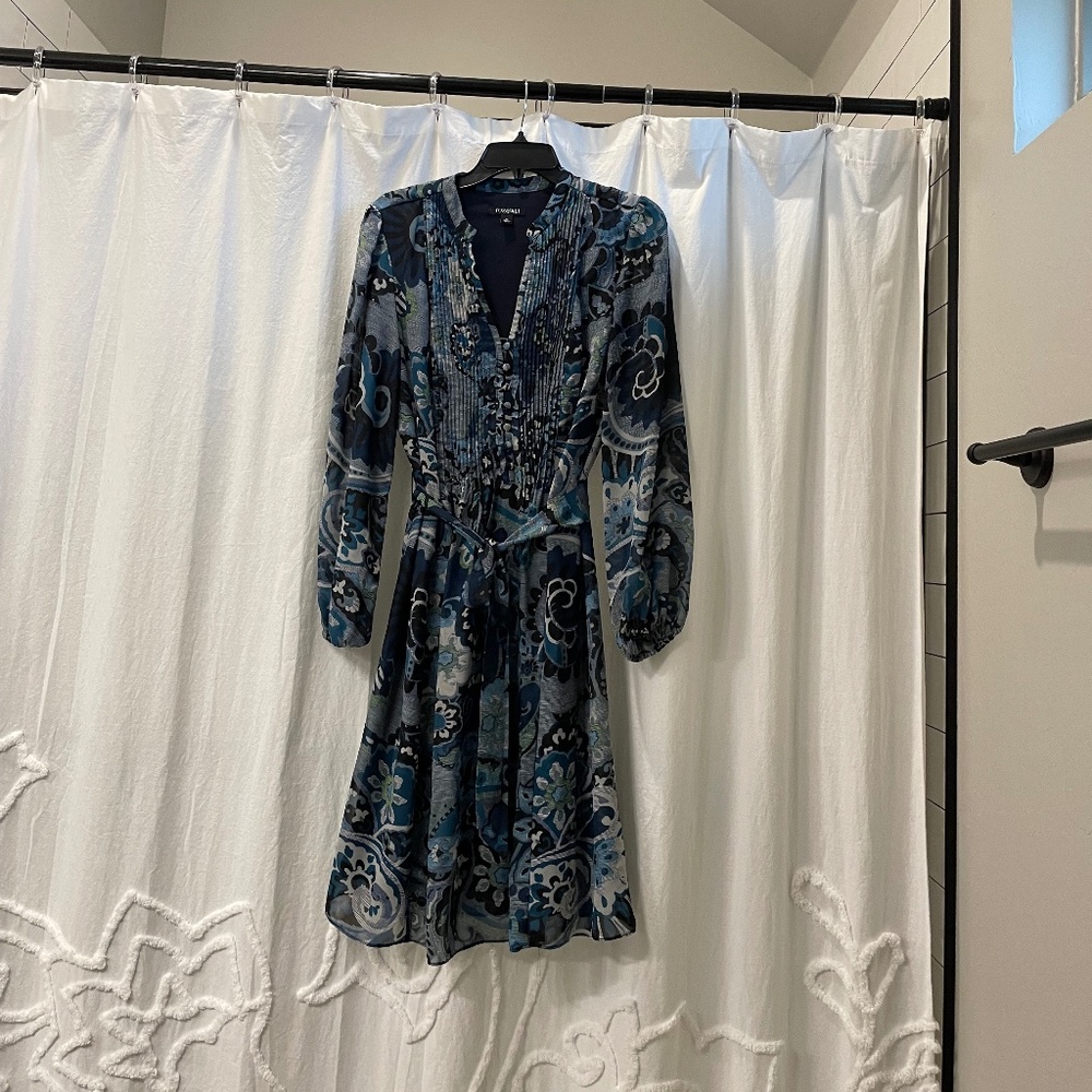 Roz & Ali Chiffon Paisley Dress US Size 10